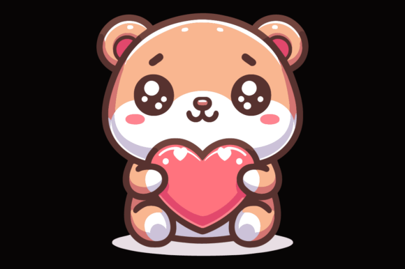 Animal Hugging Heart Sublimation: A Warm Vector for Modern Projects