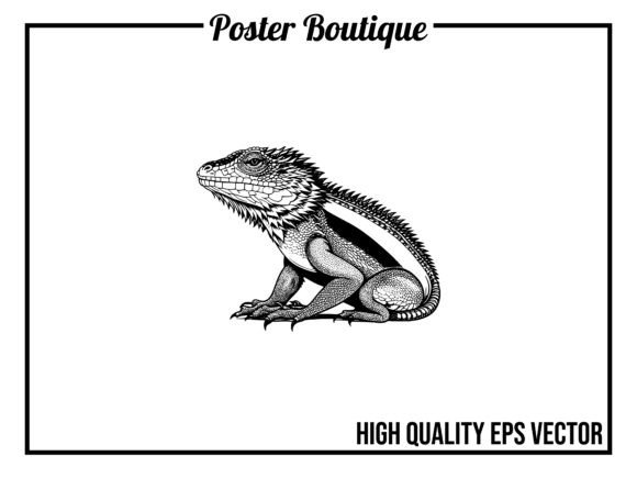 Bearded Dragon Wild Animal Vector EPS: A Designer's Take