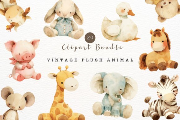 Bringing Softness to Design: Nursery Animal Watercolor Clipart