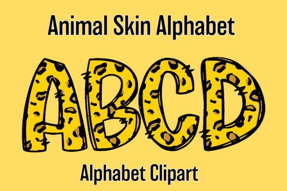 Cute Safari Animal Alphabet Doodle 4: Bring Wild Charm to Your Designs