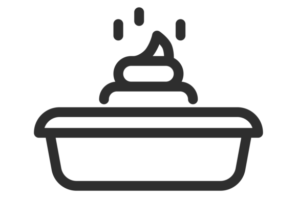 Essential Iconography: Pet Toilet Line Icon. Animal Feces Wc