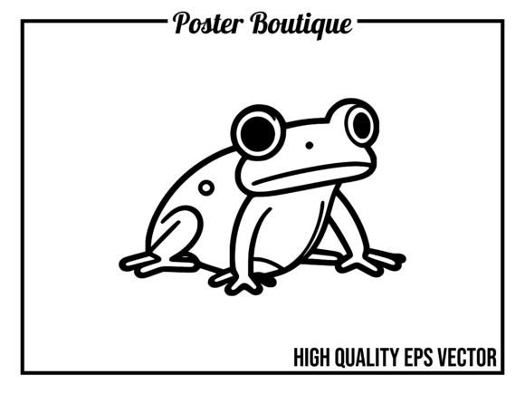 Frog Wild Animal Icon Vector EPS: A Versatile Design Asset