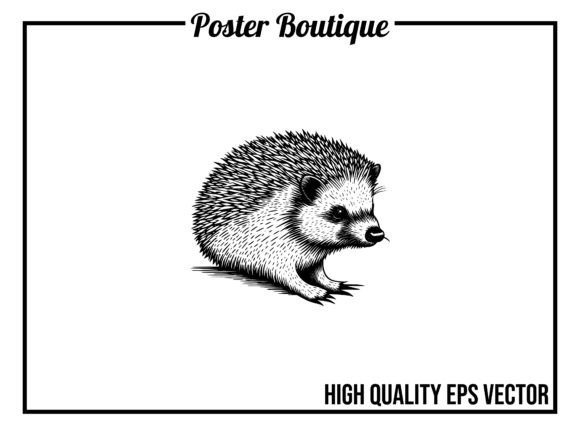 Hedgehog Wild Animal Vector EPS: A Designer's Charming Asset