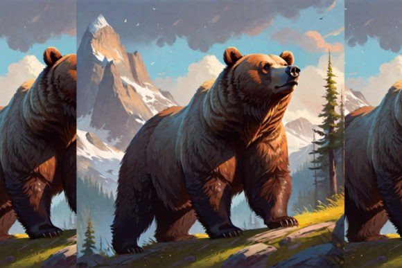 Integrating the Bear in Forest Animal Typeface