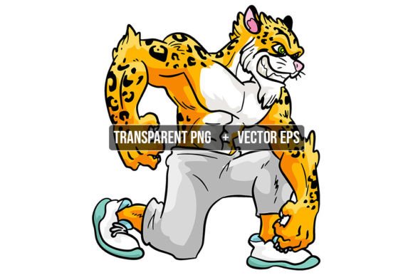 Jaguar Leopard Animal Mascot: A Dynamic Design Asset