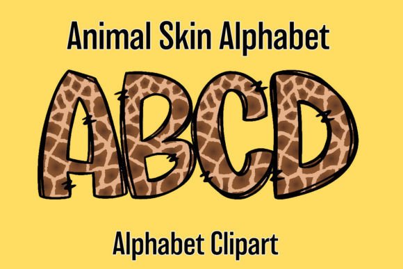 Unleash Creative Charm with Safari Animal Alphabet Doodle Giraffe2