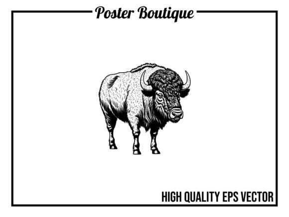 Unleash Creative Power with the Buffalo Wild Animal Vector EPS