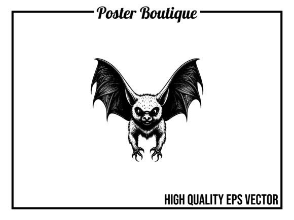 Unleash Creativity: The Bat Wild Animal Vector EPS