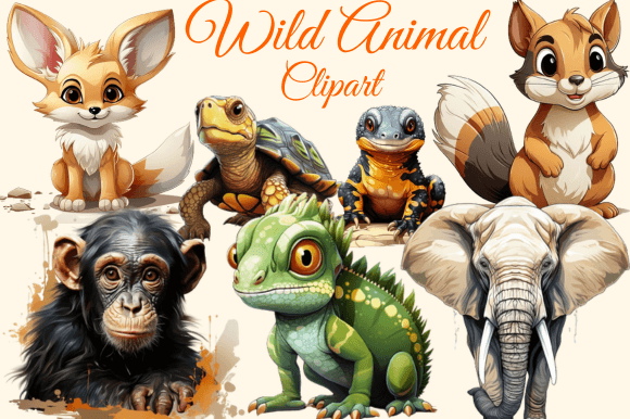 Wild Animal Clipart: A Bold Asset for Modern Creators